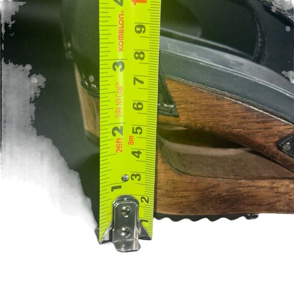 Dansko Marlow Black Leather Peep Toe Wedge Sandals Size 38 (US 7.5–8) - Picture 7 of 12